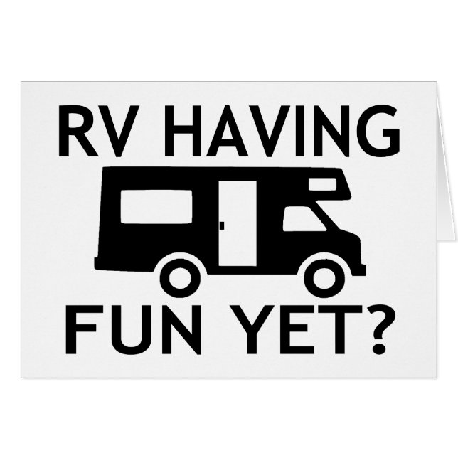 Rv ayant l'amusement pourtant le jeu de mots drôle (Devant horizontal)
