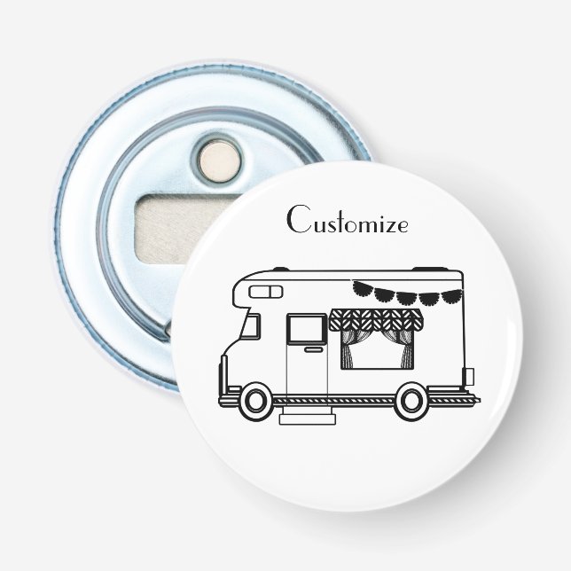 RV Camper Caravan Thunder_Cove Flaschenöffner (Vorderseite)