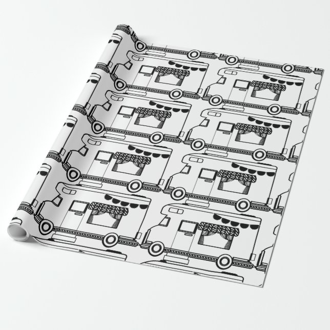 RV Camper Caravan Thunder_Cove Geschenkpapier (Ungerollt)