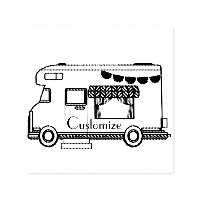 RV Camper Caravan Thunder_Cove Permastempel (Design)