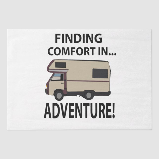 RV Camping Adventure Rating Seidenpapier (Vorderseite)