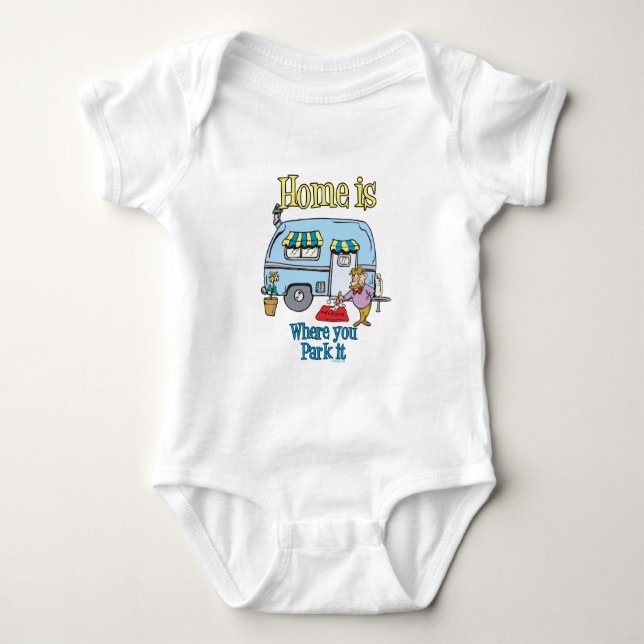 Rv Camping Baby Strampler (Vorderseite)