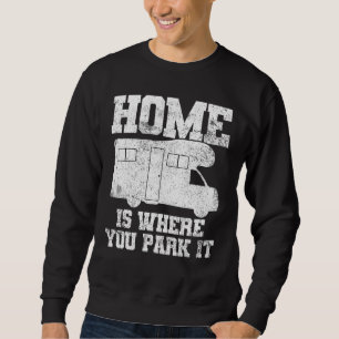 Rv Camping Camper Motorhome Wohnwagen Anhänger Sweatshirt