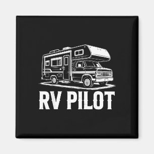 RV-Camping Camper RV-Pilot Roadtrip Abenteuer Magnet