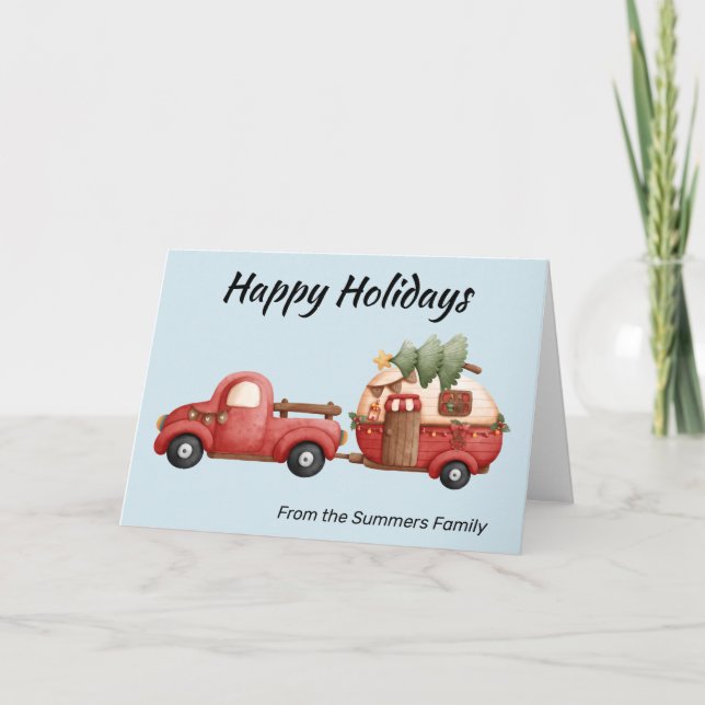 RV Camping Camper Weihnachten (Vorderseite)