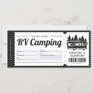 RV Camping Geschenkgutschein, Summer Camp Certific