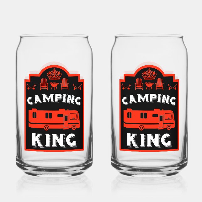 RV Camping King USA Dosenglas (Vorderseite)