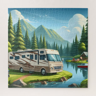RV Camping Puzzles RV Trip Happy Camper