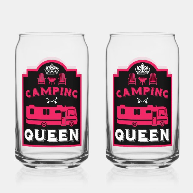 RV Camping Queen USA Dosenglas (Vorderseite)