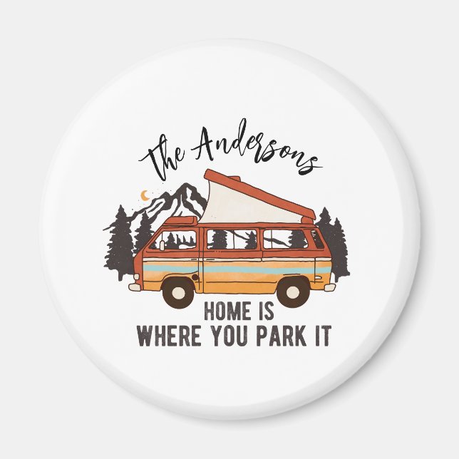 RV Camping Tent Trailer Zuhause ist der Ort, an de Magnet (Vorne)