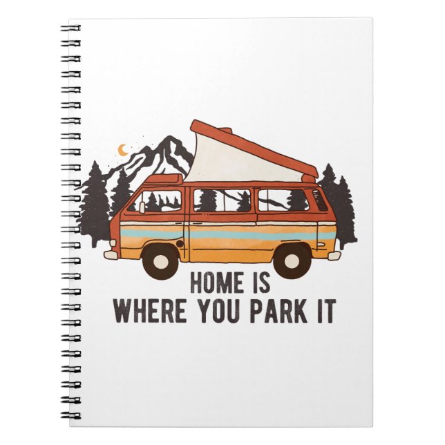 RV Camping Trailer "Zuhause is where you park It" Notizblock (Vorderseite)