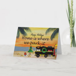 RV Campingkarten Weihnachtskarten aus meiner Kunst Karte