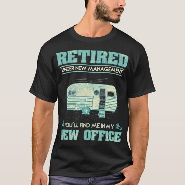 RV Caravan Gift Retiree Funny Camping T-Shirt (Vorderseite)