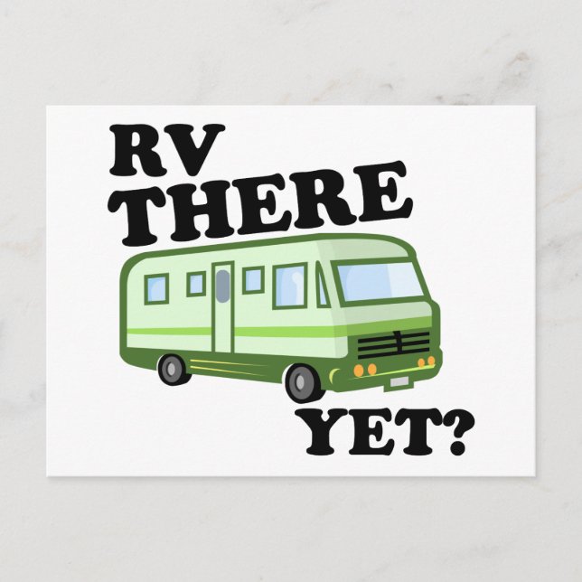 RV DA NOCH? (Grün) Postkarte (Vorderseite)
