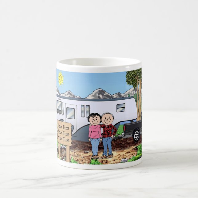 Rv-Liebhaber, fünftes Rad Kaffeetasse (Mittel)
