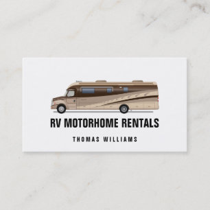 RV Motorhome Vermietung und Verkauf Visitenkarte