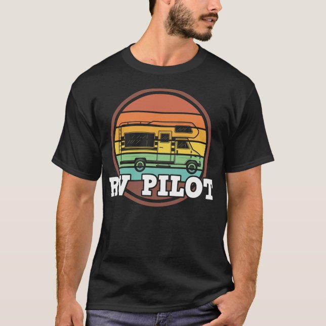 RV Pilot Fahrkollegen von Freizeitfahrzeugen T-Shirt (Vorderseite)
