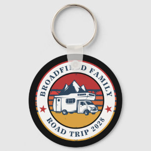 RV Road Trip Family Wiedersehen Adventure Retro Schlüsselanhänger