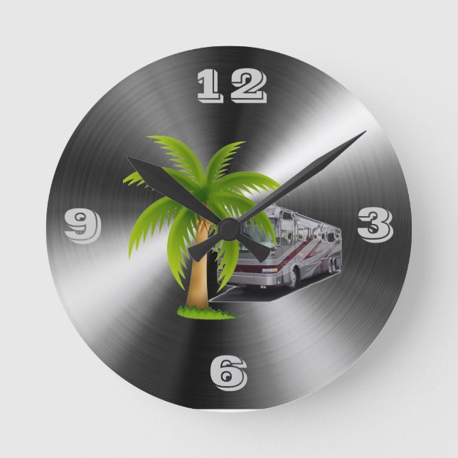 RV TIME Tic Toc Wall Clocks Runde Wanduhr (Vorderseite)