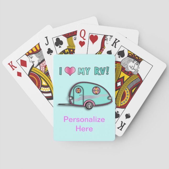 RV-Trailer-Kartenspielen Spielkarten (Rückseite)