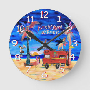RV-Uhr Runde Wanduhr