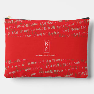 RVE DIT: "Écrivez un livre" Grand Sac (Rouge)