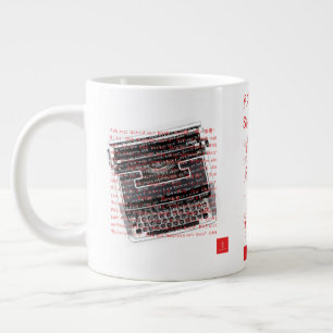RVE SAYS: "Write A Book" Jumbo-Tasse