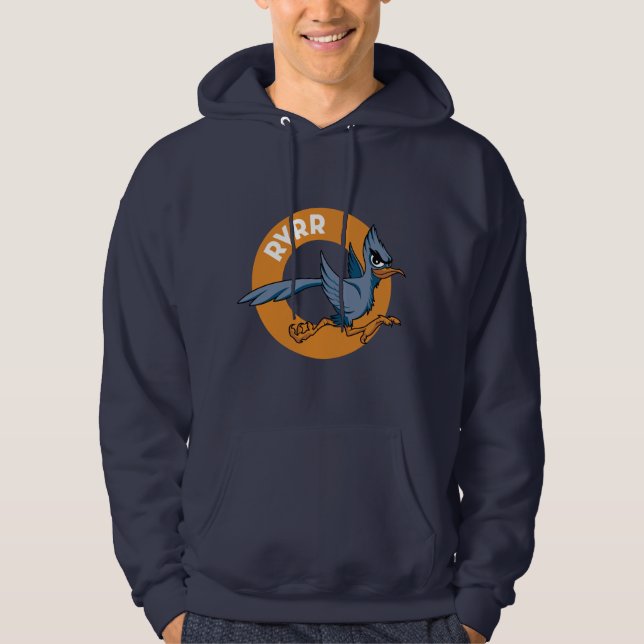 RVRR-Cartoon-Logo-Navy Hoodie (Vorderseite)
