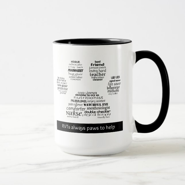 RVT Pawprint Tasse (Rechts)