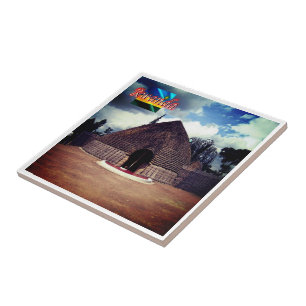 RW008 RWANDA, Nyanza Mwami Palace, Afrika, Fliese