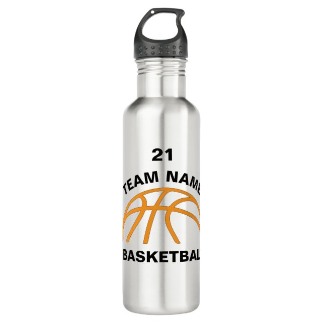 RWA Sportswear - Custom Basketball Team II Edelstahlflasche (Vorderseite)