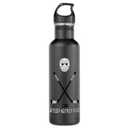 RWA Sportswear - Eat Sleep Hockey Wiederholung Edelstahlflasche