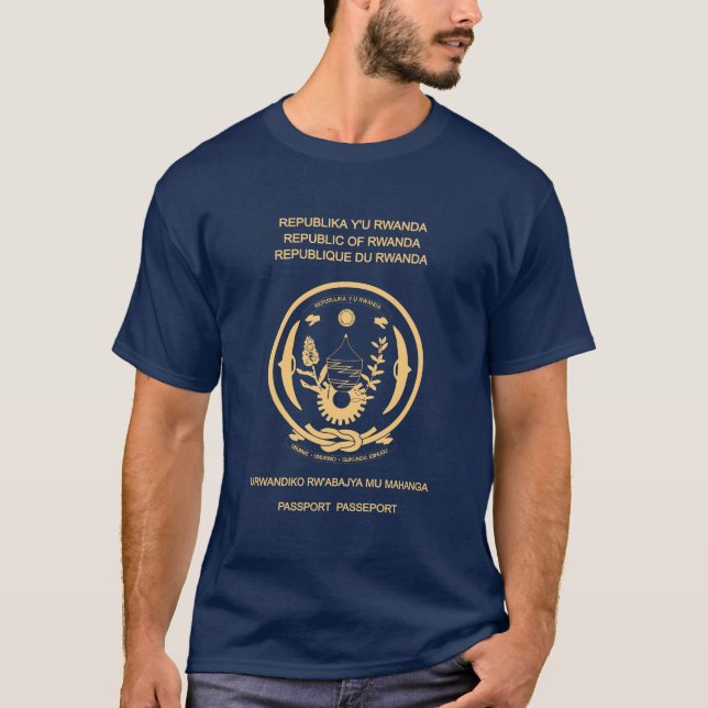 Rwanda passport T-Shirt (Vorderseite)