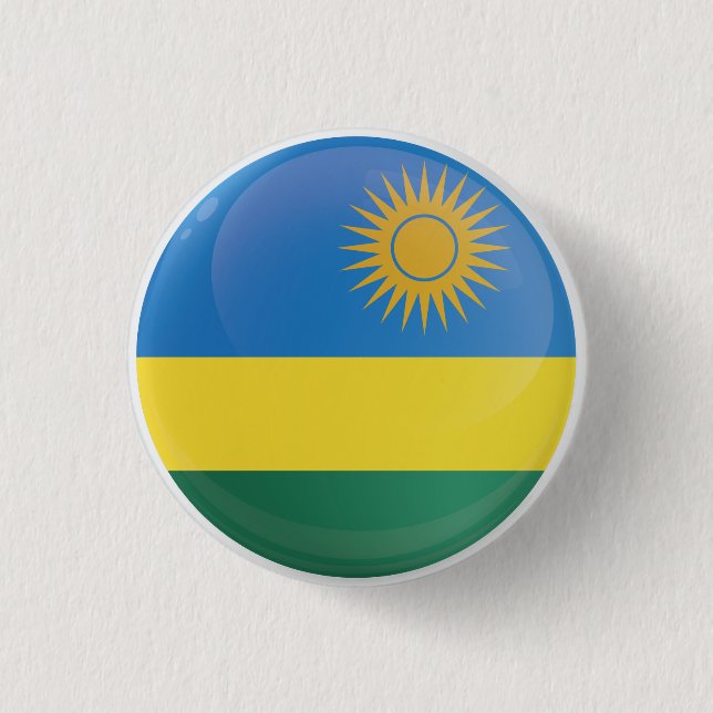 Rwanda Round Icon Flag Button (Vorderseite)