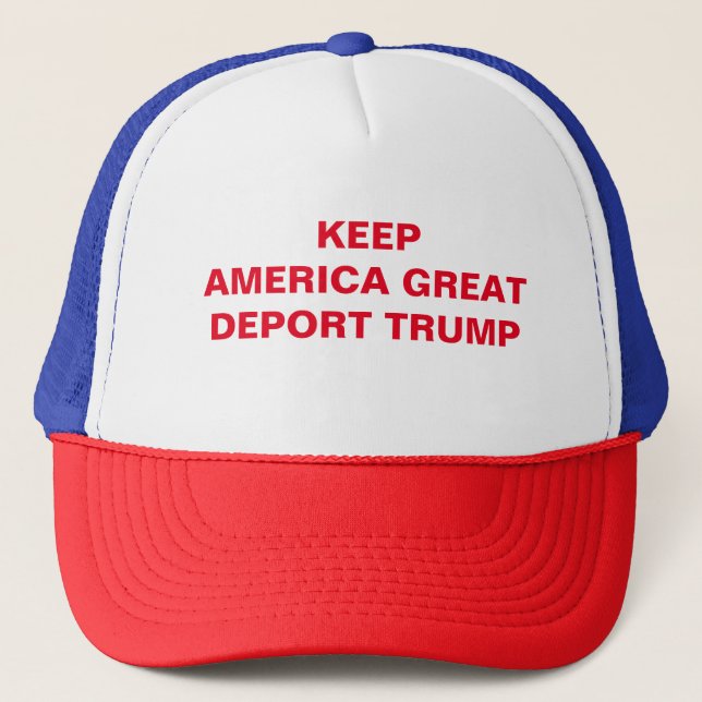 RWB Anti-Trumpf Hut Truckerkappe (Vorderseite)