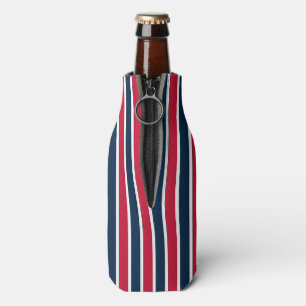 RWB Baseball-Kabelstreifen 1 FLASCHE COOLER Flaschenkühler
