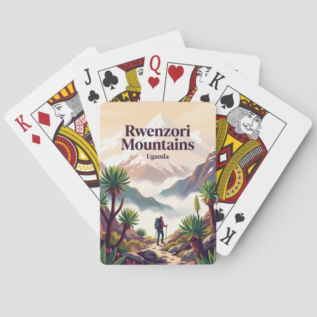 Rwenzori-Gebirge Uganda Spielkarten (Rückseite)
