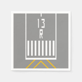 RWY-Schwellenwert 13R Serviette