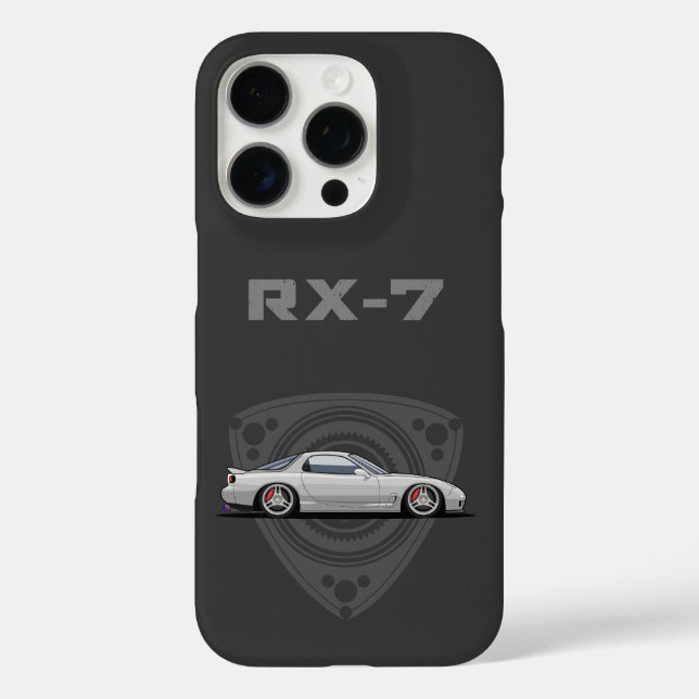 RX7 JDM car iPhone 16 Pro Hülle (Rückseite)