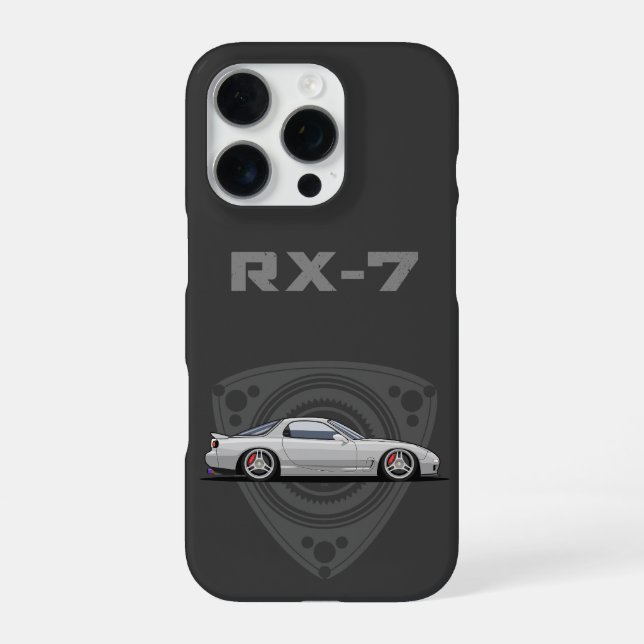 RX7 JDM car iPhone 16 Pro Hülle (Rückseite)