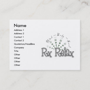 RX détendent le carte de visite