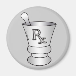 RX Mortar Pestle individuelle Name Magnet