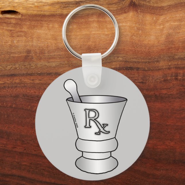 RX Mortar Pestle Schlüsselanhänger (Vorderseite)