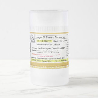 RX Verordnungs-Bier-Tasse CustomizeAbles Mattglas Bierglas