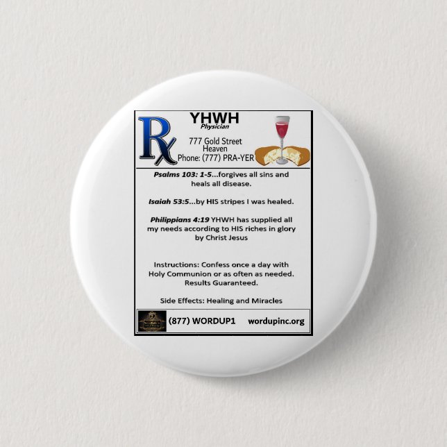 Rx-YHWH Button (Vorderseite)