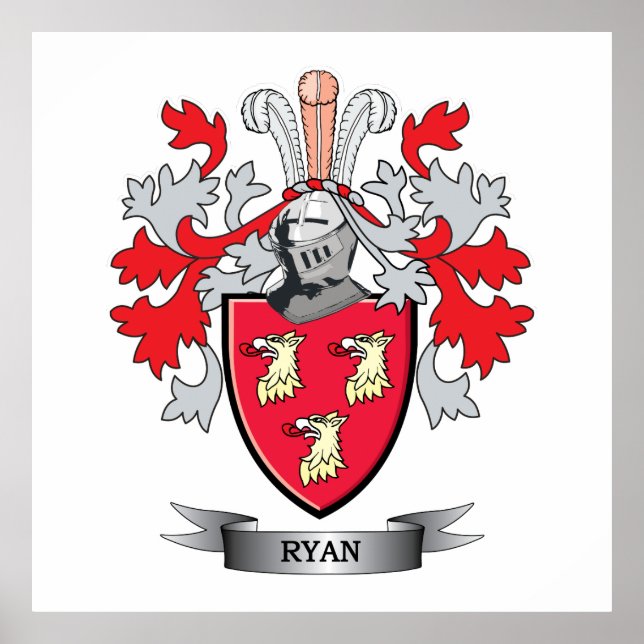 Ryan Coat of Arms Poster (Vorne)