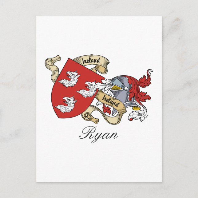 Ryan Familienwappen Postkarte (Vorderseite)