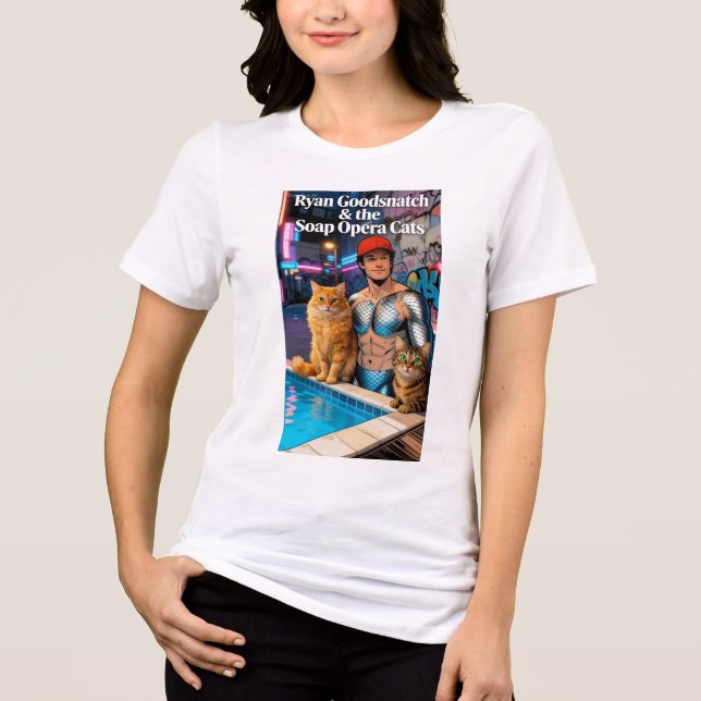Ryan Goodsnatch & die Soap Opera Cats Tri-Blend Shirt (Vorderseite)