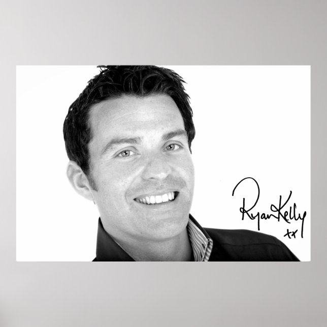 Ryan Kelly Music - Poster "Signé" - Haut de la pag (Devant)