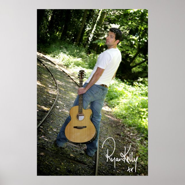 Ryan Kelly Music - Poster "signed" - Tracks (Devant)